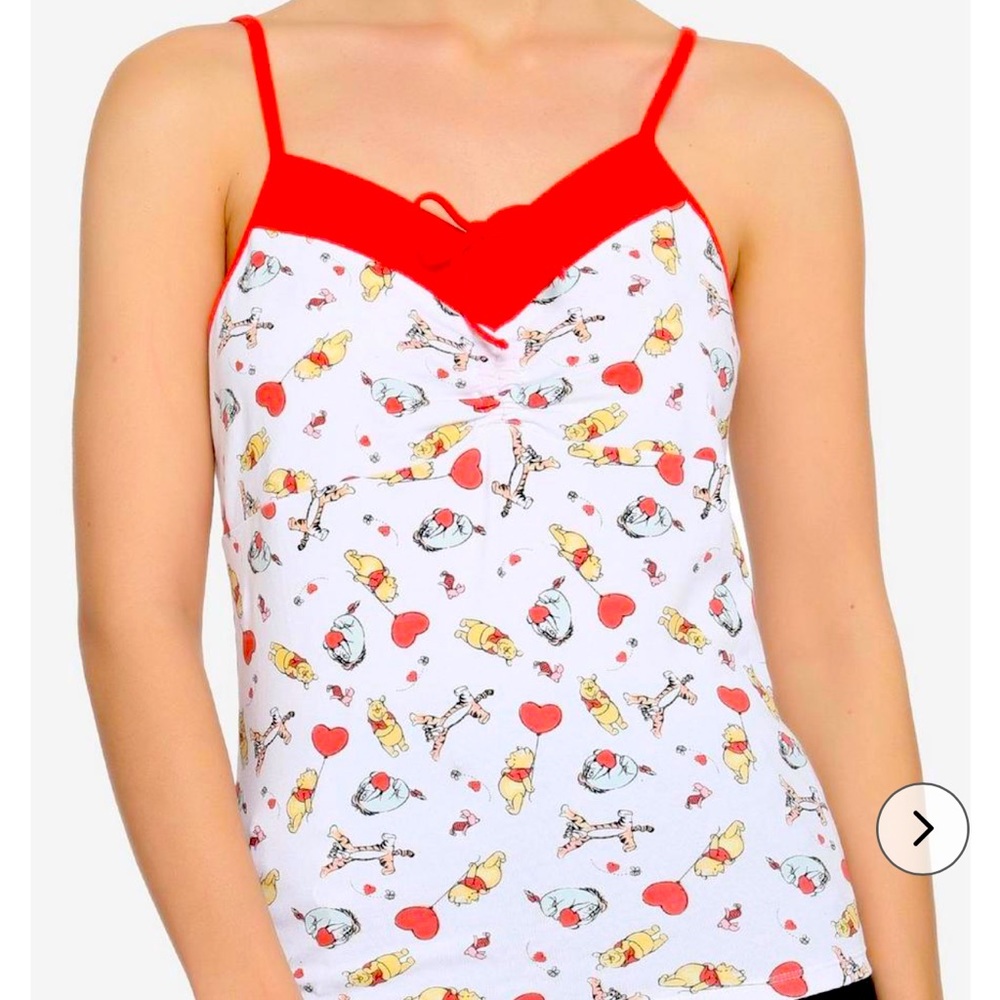 Her Universe Disney Winnie The Pooh Hearts Strappy Tank Top